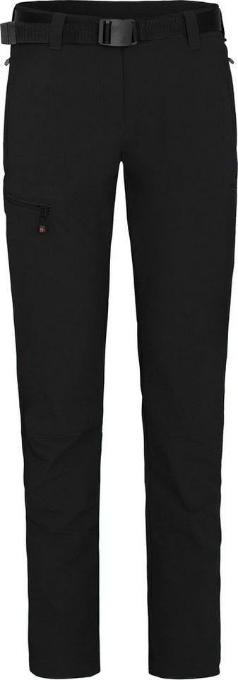 Bergson Outdoorhose MENA (slim) Damen Wanderhose, vielseitig, pflegeleicht, Kurzgrößen, schwarz von Bergson