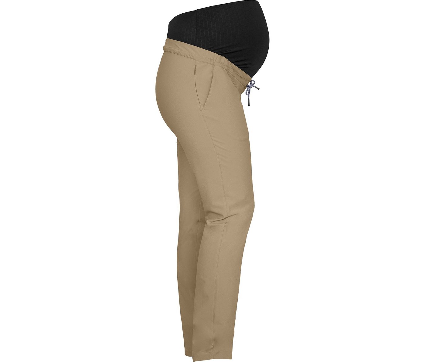 Bergson Outdoorhose SALLA Umstandshose Damen Schwangerschaftshose, elastischer Überbauchbund, recycelt, Norm von Bergson