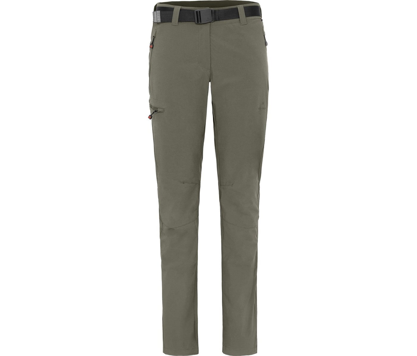 Bergson Outdoorhose TERRA (slim) Damen Winter-Wanderhose, warm gefüttert, elastisch, Kurzgrößen, grau/ von Bergson