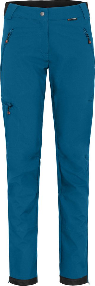 Bergson Outdoorhose TESSE COMFORT (slim) Damen Softshellhose, winddicht, strapazierfähig, Normalgrößen, Saphir von Bergson
