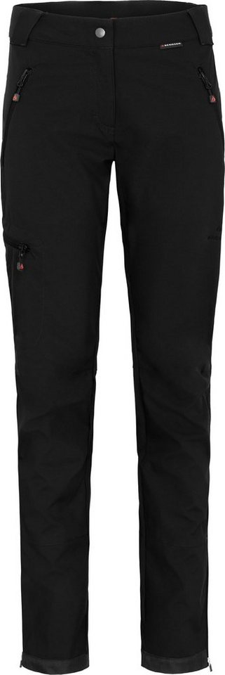 Bergson Outdoorhose TESSE COMFORT (slim) Damen Softshellhose, winddicht, strapazierfähig, Kurzgrößen, schwarz von Bergson