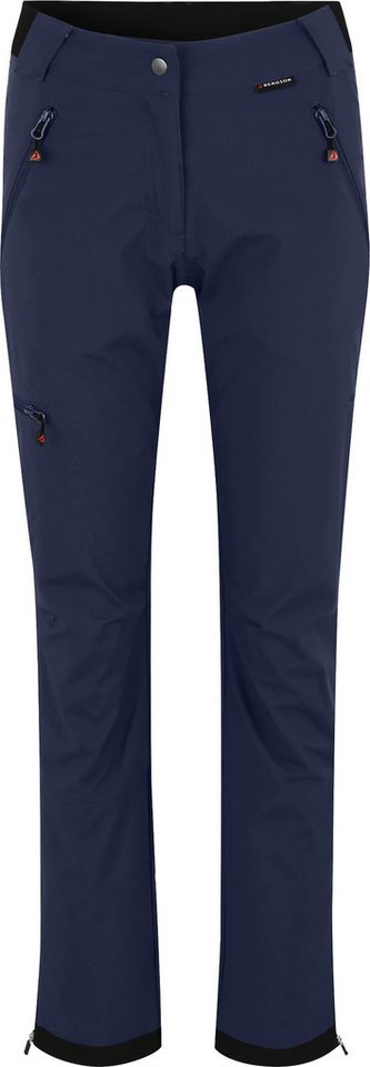 Bergson Outdoorhose TESSE COMFORT Damen Softshellhose, winddicht, strapazierfähig, Normalgrößen, peacoa von Bergson