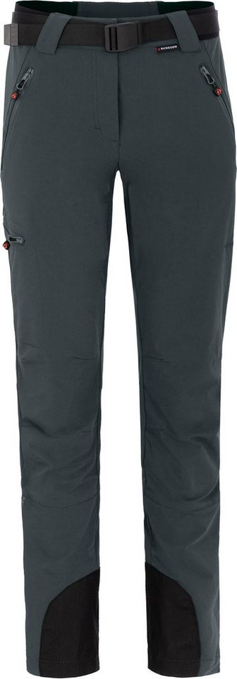 Bergson Outdoorhose TUULIKKI Damen Wanderhose, robust, bielastisch, Normalgrößen, dunkel grau von Bergson