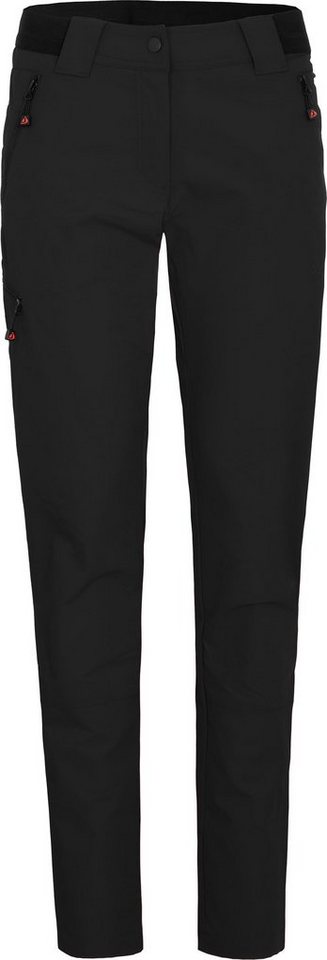 Bergson Outdoorhose VIDAA COMFORT (slim) Damen Wanderhose, leicht, strapazierfähig, Kurzgrößen, schwarz von Bergson