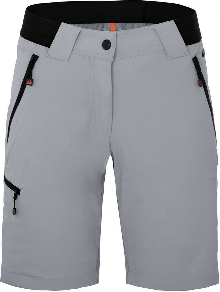 Bergson Outdoorhose VIDAA COMFORT Bermuda Damen Wandershorts, leicht, strapazierfähig, Normalgrößen, hellgrau von Bergson