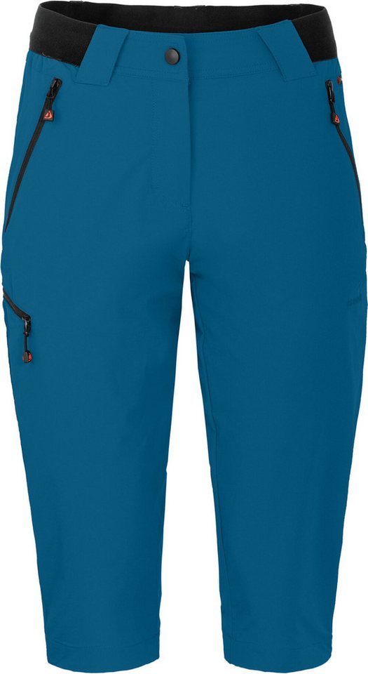 Bergson Outdoorhose VIDAA COMFORT Capri (slim) Damen 3/4 Wanderhose, leicht, strapazierfähig, Normalgrößen, Saphir b von Bergson