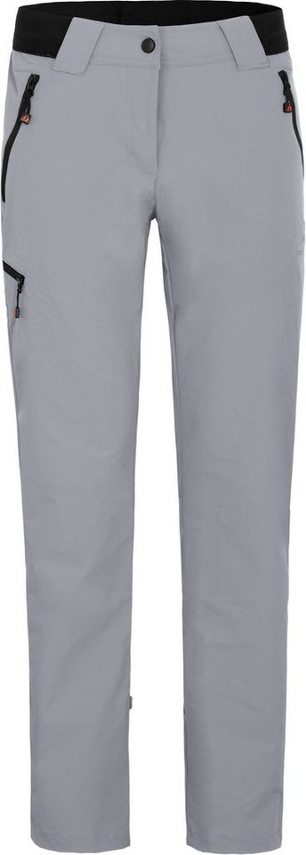 Bergson Outdoorhose VIDAA COMFORT Damen Wanderhose, leicht, strapazierfähig, Kurzgrößen, hellgrau von Bergson