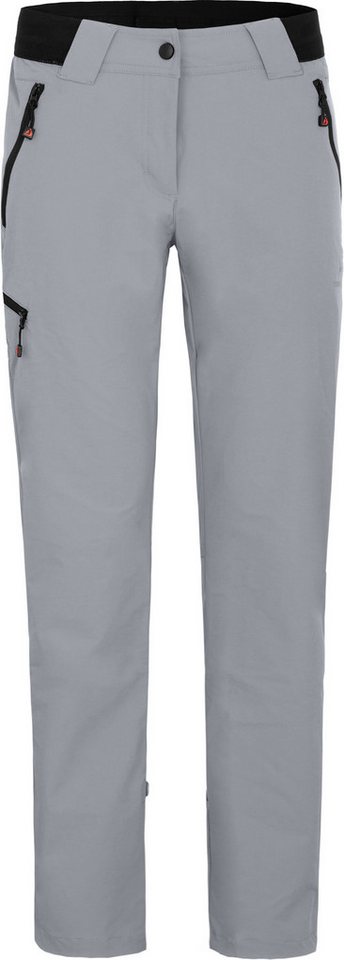 Bergson Outdoorhose VIDAA COMFORT Damen Wanderhose, leicht, strapazierfähig, Normalgrößen, hellgrau von Bergson
