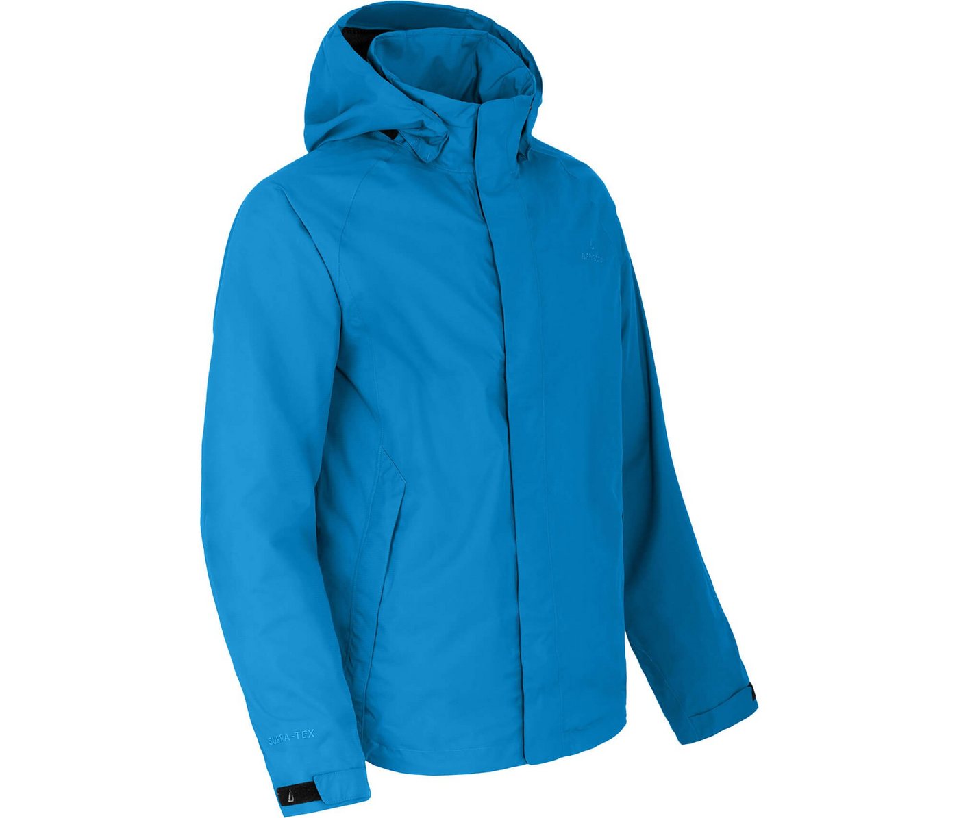 Bergson Outdoorjacke BANDOS Herren Regenjacke, Netzfutter, 12000 mm Wassersäule, Langgrößen, blau von Bergson