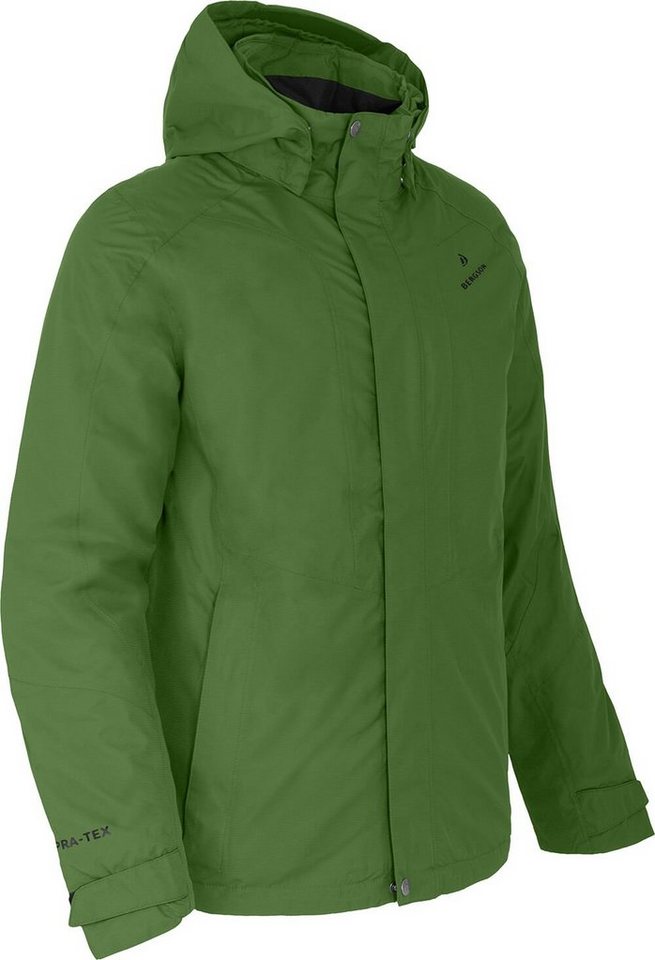 Bergson Outdoorjacke BANDOS THERMO Herren Regenjacke, leicht wattiert, 12.000 mm Wassersäule, Normalgröß von Bergson