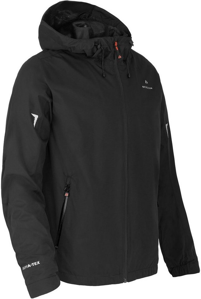 Bergson Outdoorjacke EGGEN Herren Regenjacke, Netzfutter, 12000 mm Wassersäule, Normalgrößen, sc von Bergson