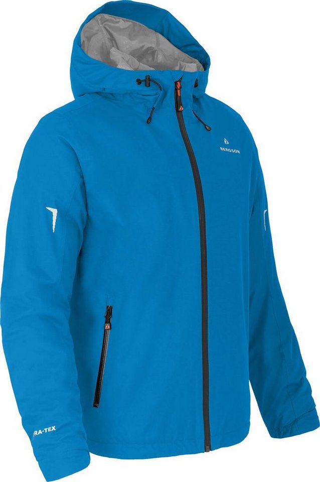 Bergson Outdoorjacke EGGEN THERMO Herren Regenjacke, leicht wattiert, 12000 mm Wassersäule, Langgrößen von Bergson