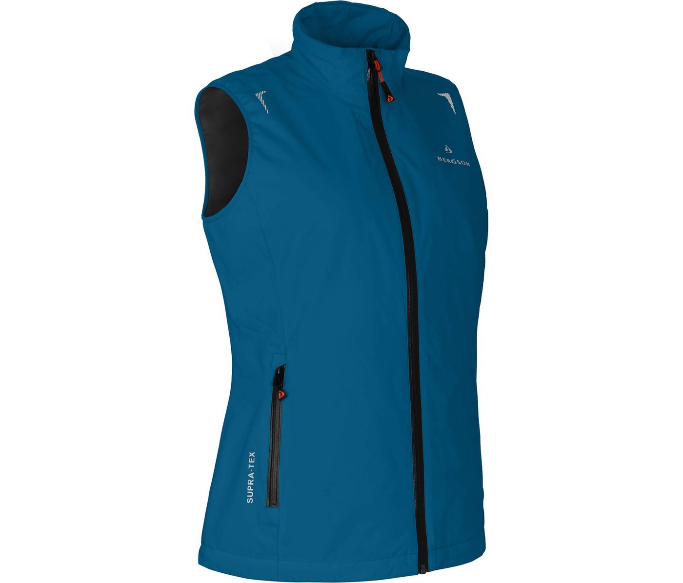 Bergson Outdoorjacke HELLI THERMO Weste Damen Regenweste, Netzfutter, 12000 mm Wassersäule, Normalgrößen, Sap von Bergson