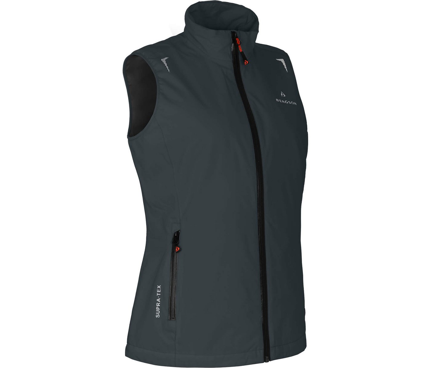 Bergson Outdoorjacke HELLI THERMO Weste Damen Regenweste, Netzfutter, 12000 mm Wassersäule, Normalgrößen, dun von Bergson