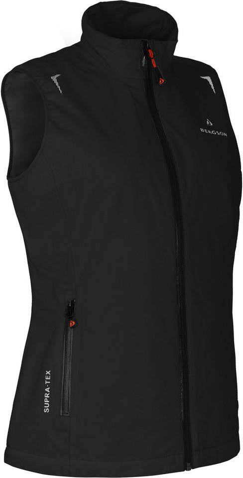 Bergson Regenjacke HELLI THERMO Weste Damen Regenweste, Netzfutter, 12000 mm Wassersäule, Normalgrößen, sch von Bergson