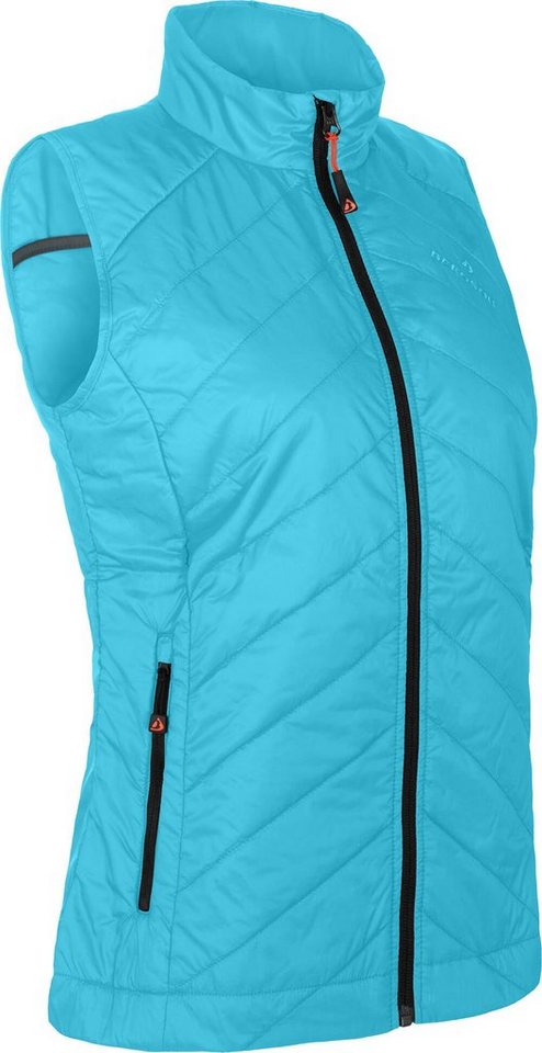 Bergson Outdoorjacke KOLARI Damen Steppweste, leicht wattiert, wasserabweisend, Normalgrößen, hel von Bergson