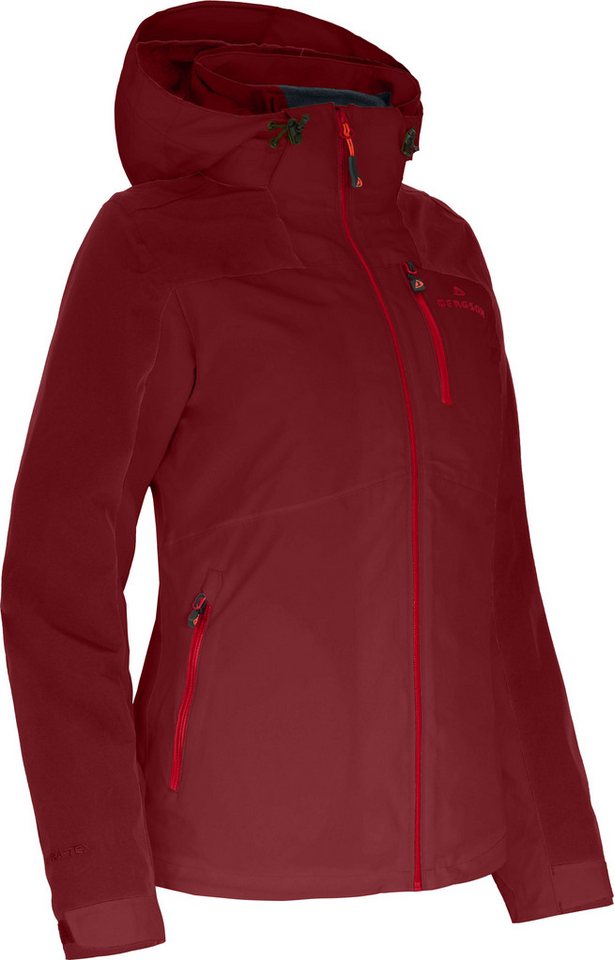 Bergson Outdoorjacke KURRIKA Doppeljacke Damen Regenjacke, Fleece Innenjacke, 20000 mm Wassersäule, Kurzgrößen von Bergson