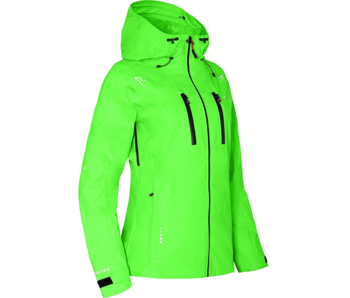 Bergson Outdoorjacke LEKNES Damen Regenjacke, recycelt, Netzfutter, 20000 mm Wassersäule, Normalg von Bergson