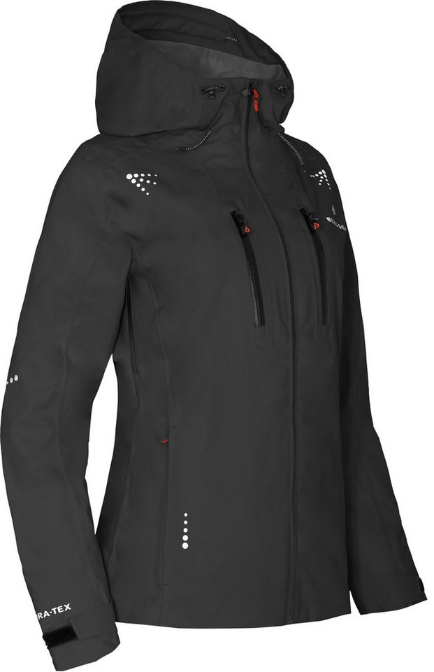 Bergson Outdoorjacke LEKNES Damen Regenjacke, recycelt, Netzfutter, 20000 mm Wassersäule, Normalg von Bergson