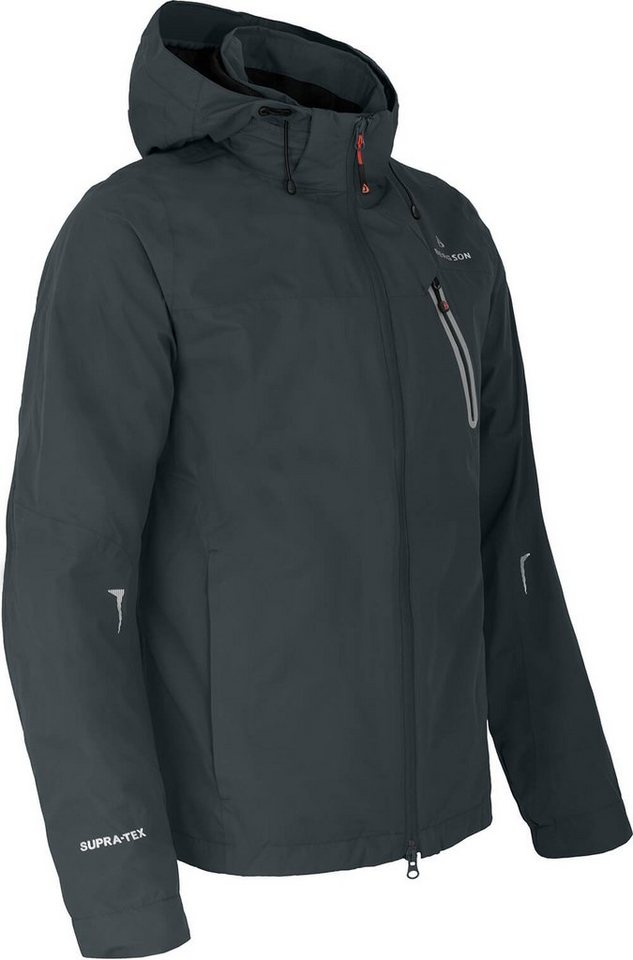 Bergson Outdoorjacke MOORE Herren Rad-Regenjacke, Netzfutter, 12000 mm Wassersäule, Langgrößen von Bergson