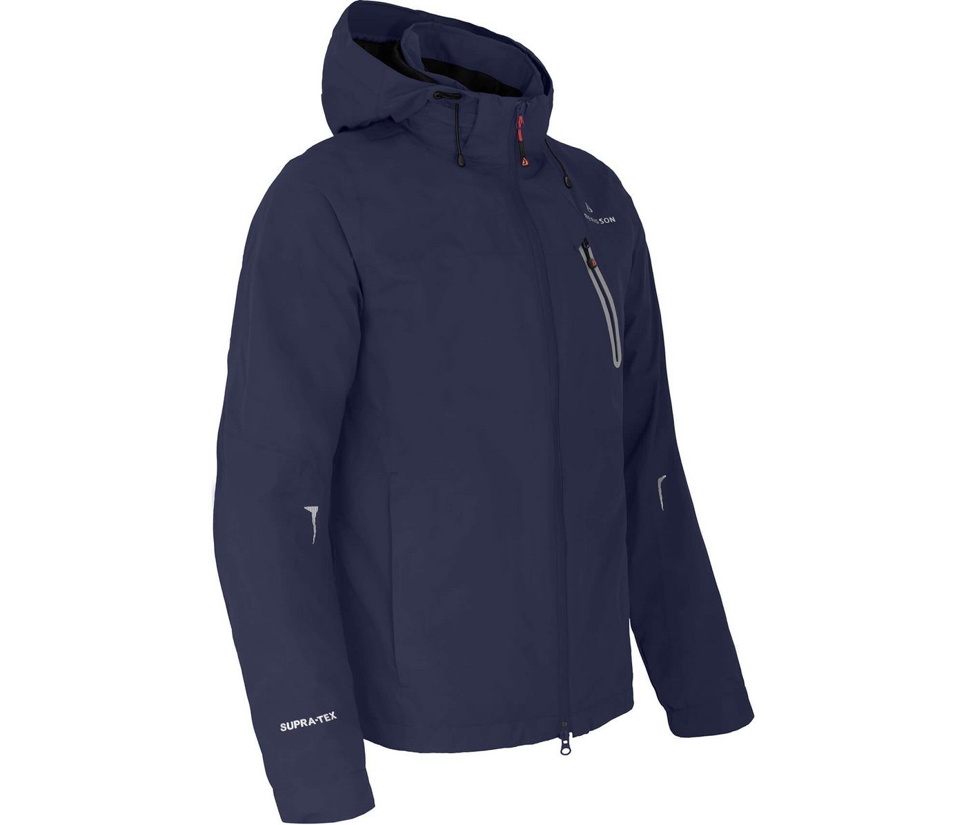 Bergson Outdoorjacke MOORE Herren Rad-Regenjacke, Netzfutter, 12000 mm Wassersäule, Langgrößen von Bergson