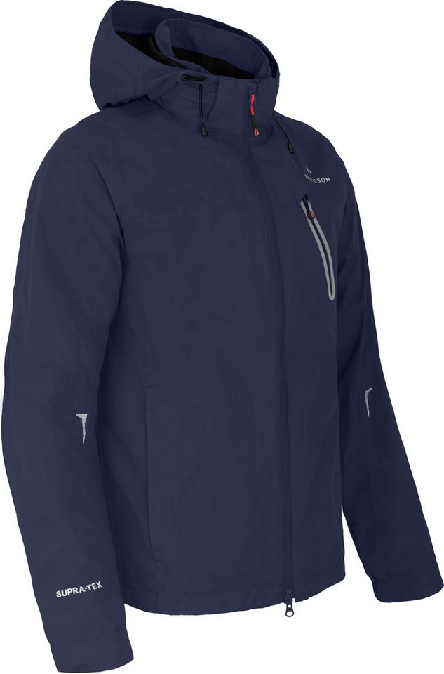 Bergson Regenjacke MOORE Herren Rad-Regenjacke, Netzfutter, 12000 mm Wassersäule, Langgrößen von Bergson