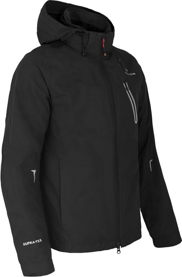 Bergson Regenjacke MOORE Herren Rad-Regenjacke, Netzfutter, 12000 mm Wassersäule, Langgrößen von Bergson