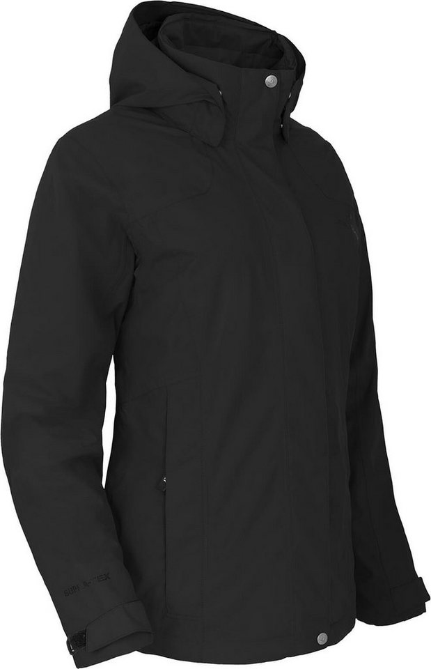 Bergson Outdoorjacke ROCKRIDER THERMO Damen Regenjacke, leicht wattiert, 12000 mm Wassersäule, Normalgrößen von Bergson