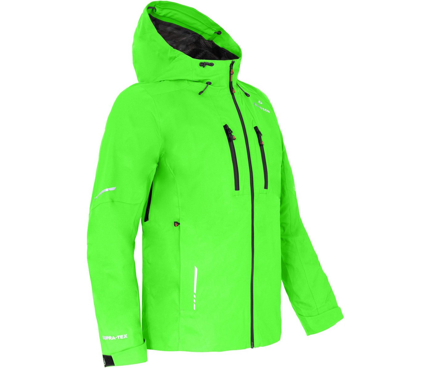 Bergson Outdoorjacke SKIEN Herren Regenjacke, recycelt, Netzfutter, 20000 mm Wassersäule, Langgr von Bergson