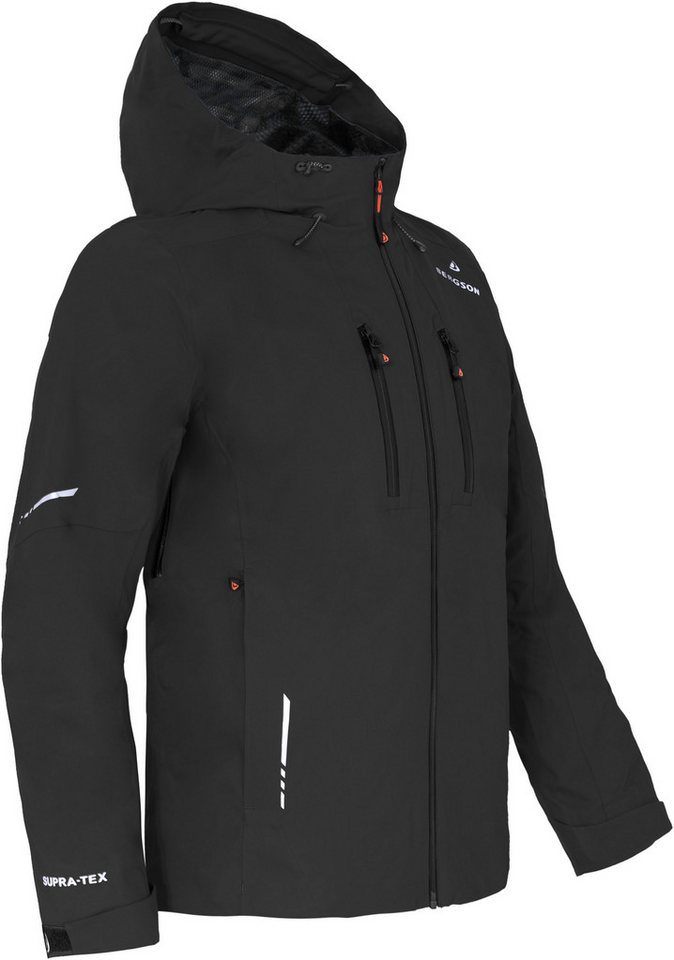 Bergson Outdoorjacke SKIEN Herren Regenjacke, recycelt, Netzfutter, 20000 mm Wassersäule, Langgr von Bergson