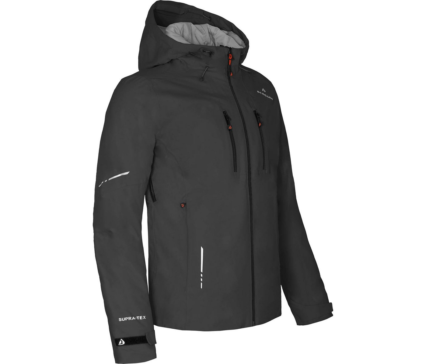 Bergson Outdoorjacke SKIEN THERMO Herren Regenjacke, leicht wattiert, recycelt, 20000 mm Wassersäule, L von Bergson