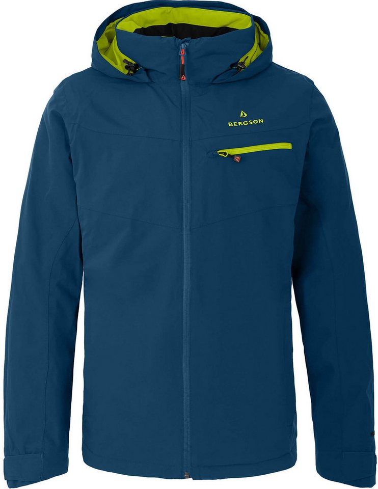 Bergson Outdoorjacke TALLMOS Herren Regenjacke, Netzfutter, 20000 mm Wassersäule, Normalgrößen, po von Bergson