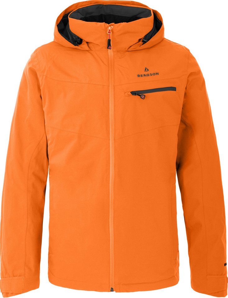 Bergson Regenjacke TALLMOS Herren Regenjacke, Wasserdicht 20.000 mm, Langgrößen, orange von Bergson