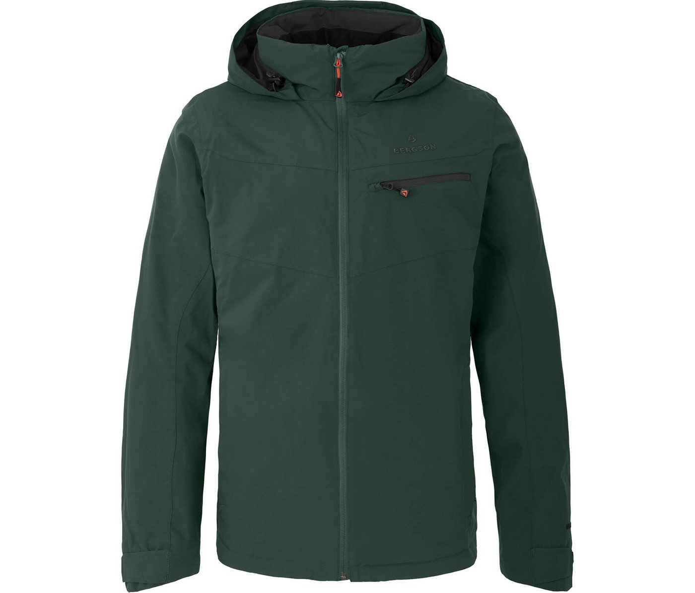 Bergson Outdoorjacke TALLMOS THERMO Herren Regenjacke, leicht wattiert, 20000 mm Wassersäule, Langgrößen von Bergson