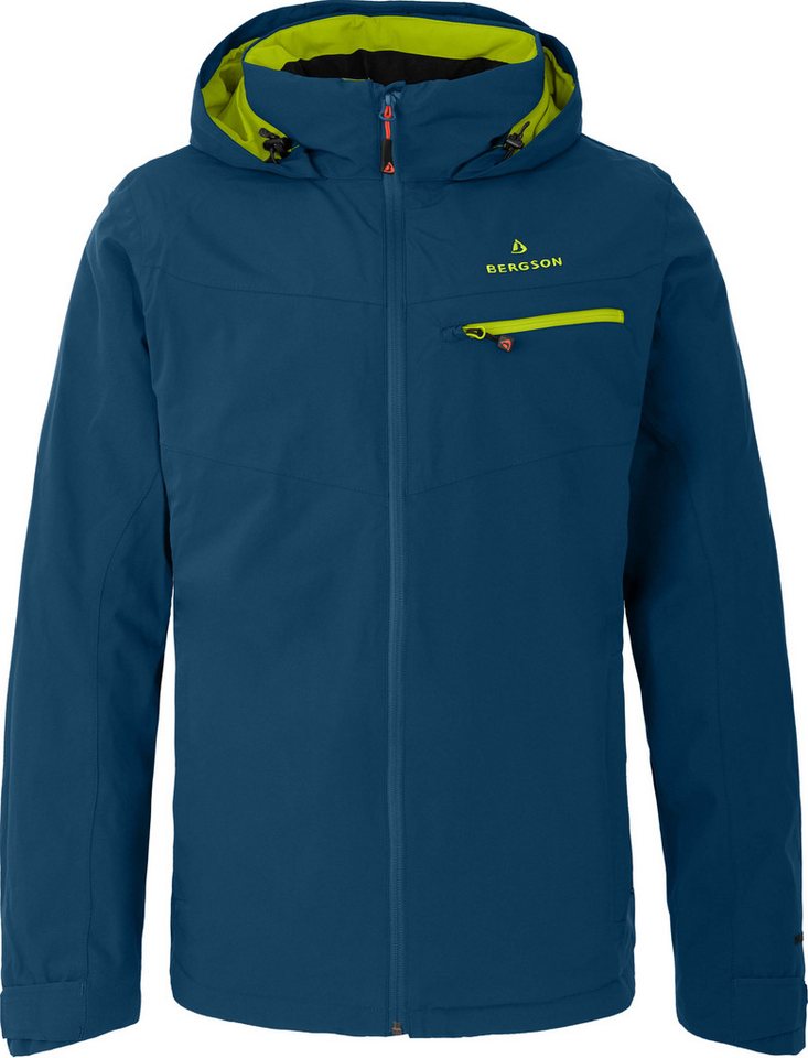 Bergson Outdoorjacke TALLMOS THERMO Herren Regenjacke, leicht wattiert, 20000 mm Wassersäule, Normalgröße von Bergson