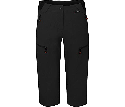 Bergson PORI Capri | Damen 3/4 Wanderhose, robust, elastisch, Black [900], 34 - Damen von Bergson