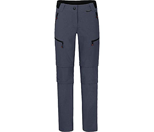 Bergson PORI Doppel Zipp-Off mit T-Zipp | Damen Wanderhose, robust elastisch, Ombre Blue [922], 21 - Damen von Bergson