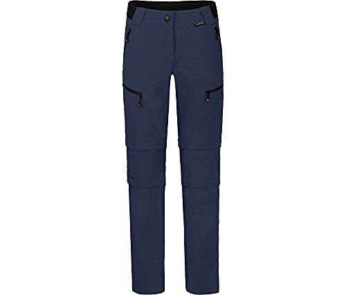 Bergson PORI Doppel Zipp-Off mit T-Zipp | Damen Wanderhose, robust elastisch, Peacoat Blue [368], 21 - Damen von Bergson