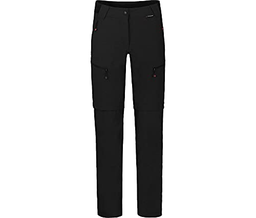 Bergson PORI Zipp-Off | Damen Wanderhose, robust, elastisch, Black [900], 44 - Damen von Bergson