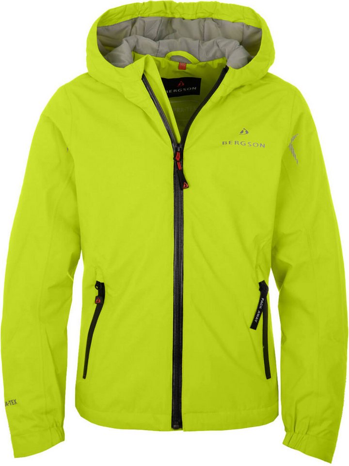 Bergson Regenjacke LIO THERMO Kinder Regenjacke, leicht wattiert, 12000 mm Wassersäule, Normalgröße von Bergson