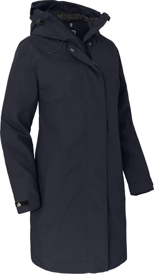 Bergson Regenjacke VERLA Damen Regenmantel, Netzfutter, 20000 mm Wassersäule, Normalgrößen, Na von Bergson