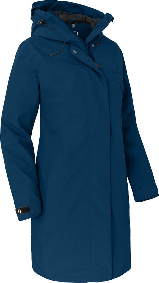 Bergson Regenjacke VERLA Damen Regenmantel, Netzfutter, 20000 mm Wassersäule, Normalgrößen, du von Bergson