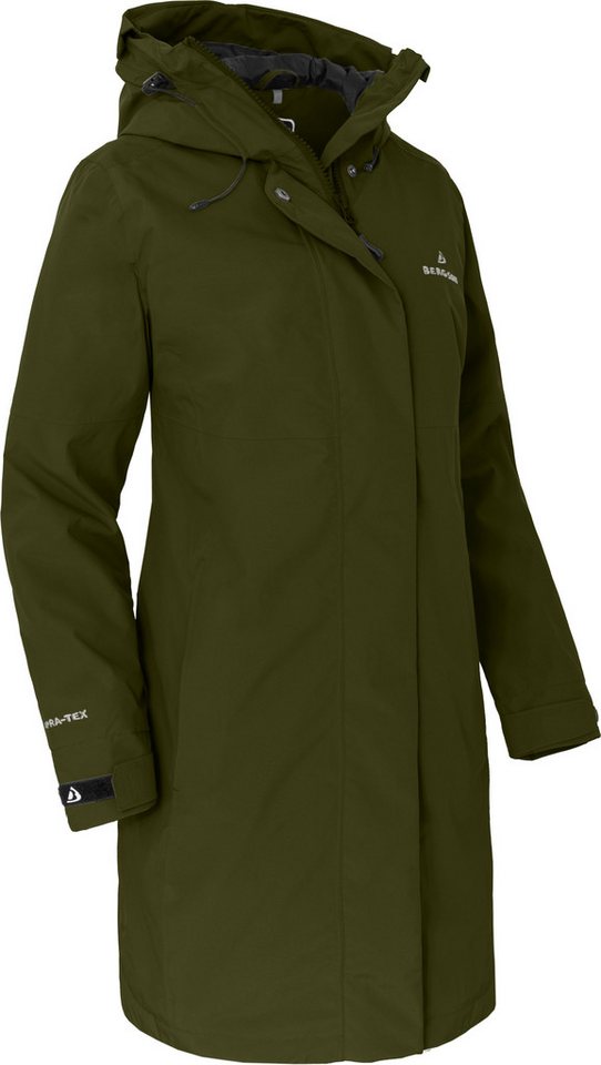 Bergson Regenjacke VERLA Thermo Damen Regenmantel, leicht wattiert, 20000 mm Wassersäule, Normalgröße von Bergson
