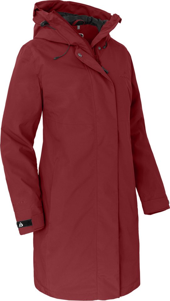 Bergson Regenjacke VERLA Thermo Damen Regenmantel, leicht wattiert, 20000 mm Wassersäule, Normalgröße von Bergson