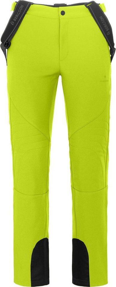 Bergson Skihose JUMPER Herren Softshell Skihose, winddicht, elastisch, Langgrößen, leuchtend von Bergson