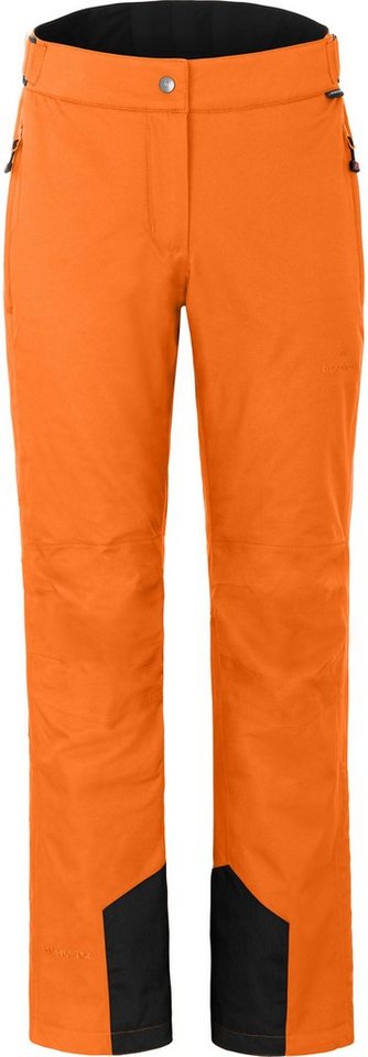 Bergson Skihose LIVE Damen Skihose, wattiert, 12000 mm Wassersäule, Langgrößen, orange von Bergson