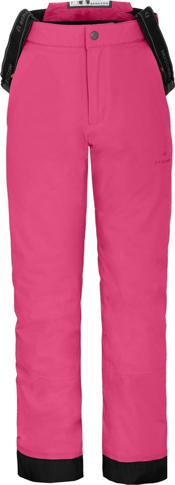 Bergson Skihose PELLY Kinder Skihose, wattiert, 20000 mm Wassersäule, Normalgrößen, pink von Bergson