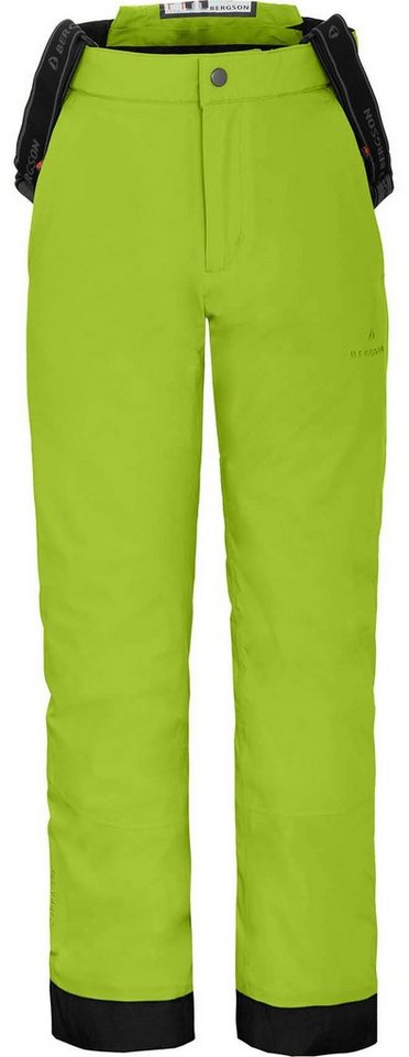 Bergson Skihose PELLY MAXI Kinder Skihose, wattiert, 20000 mm Wassersäule, Normalgrößen, lime gr von Bergson