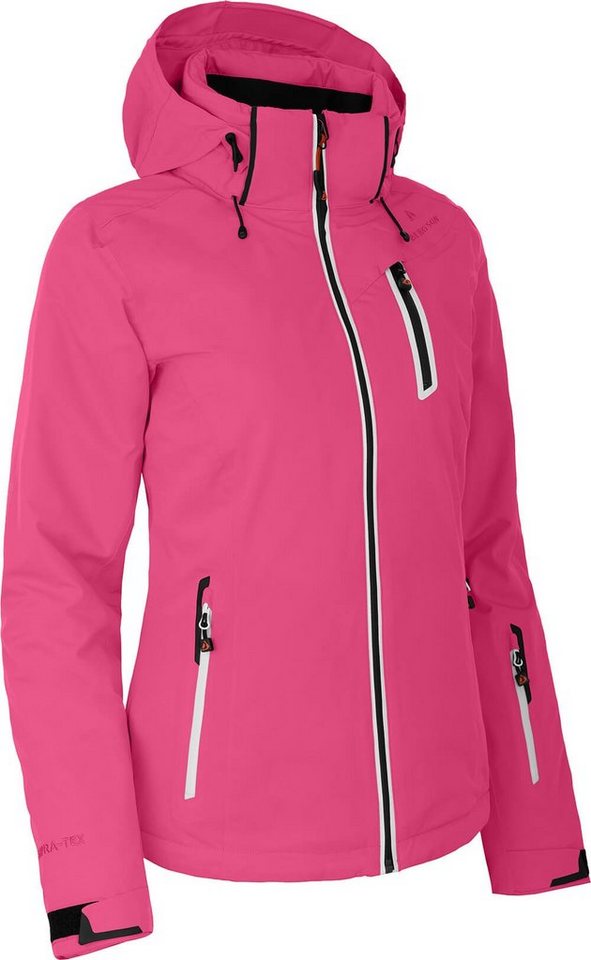 Bergson Skijacke NICE Damen Skijacke, wattiert, 20000 mm Wassersäule, Kurzgrößen, pink von Bergson