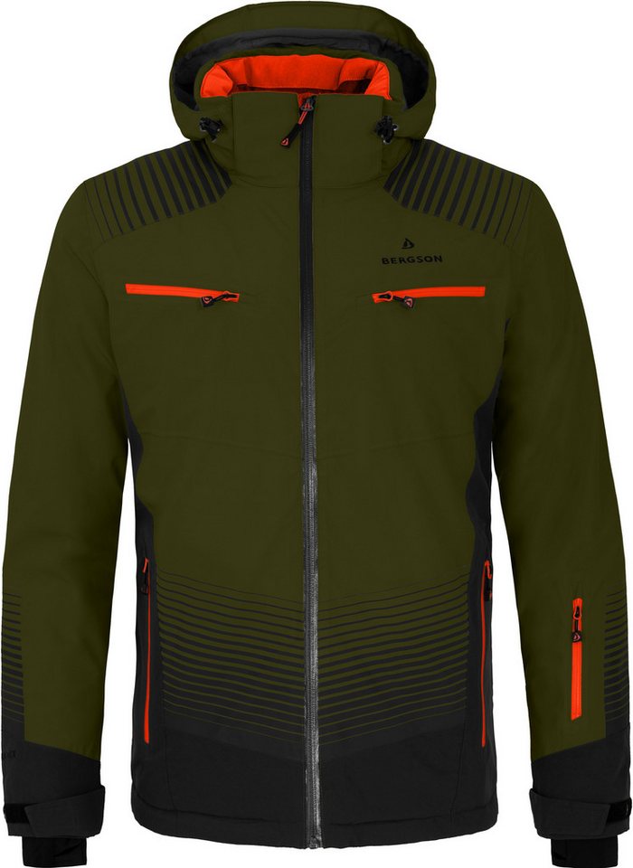 Bergson Skijacke TAAVI Herren Skijacke, warm wattiert, wasserdicht (20000 mm), Normalgrößen von Bergson